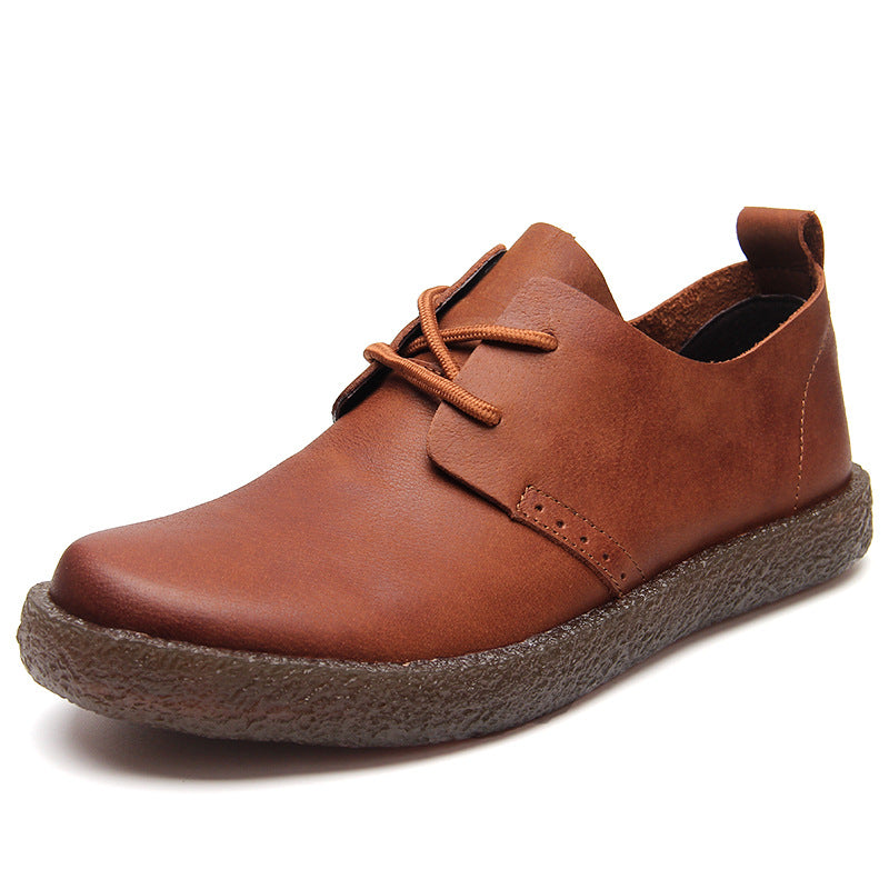Men's Spring Slip-on Real Matte Lazy Tendon Men's Shoes