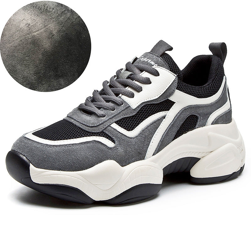 Women's Daddy Trendy Autumn Platform Panda Korean Sneakers