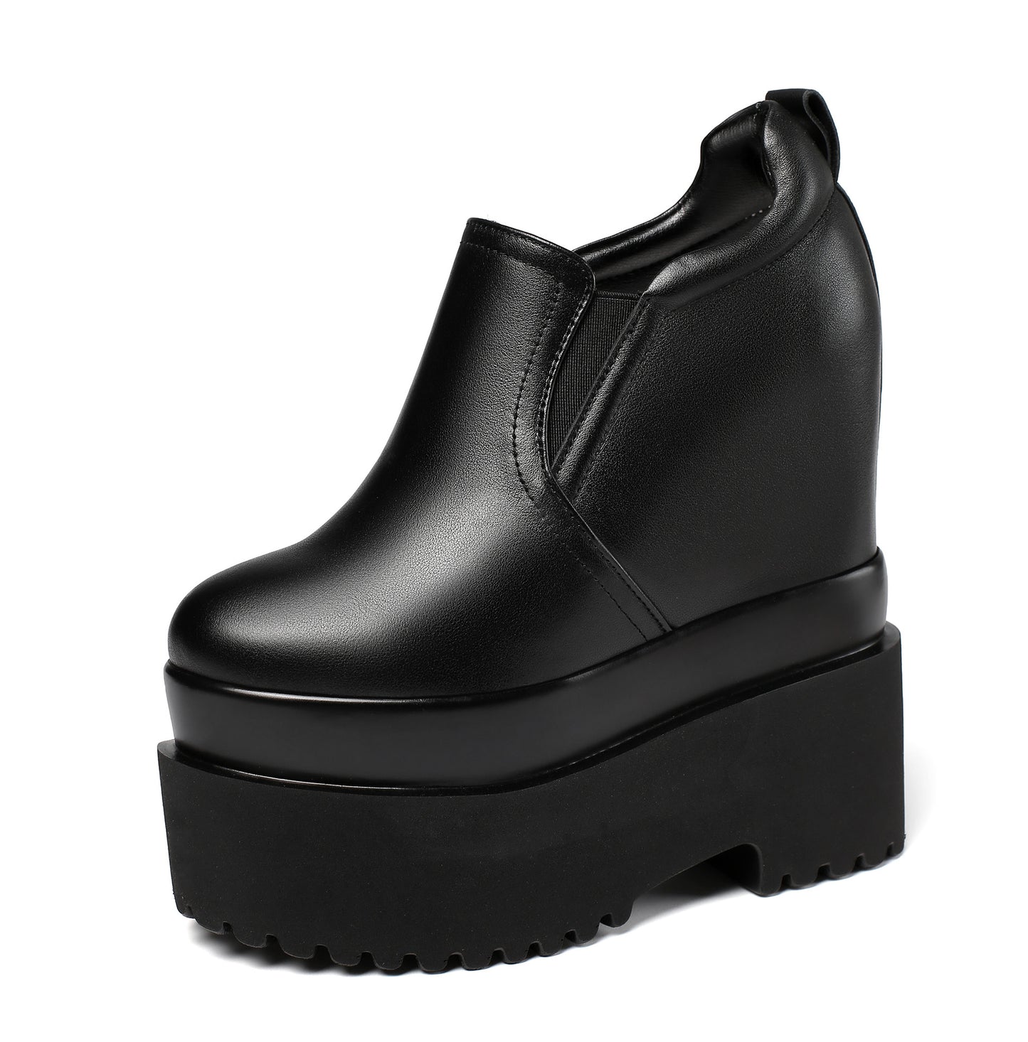 Women's Platform White Pumps Autumn Small Height Increasing Women's Casual Shoes