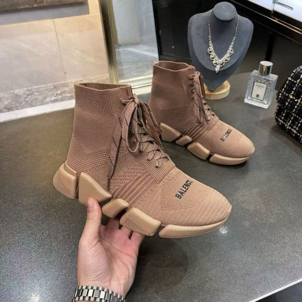 Women's & Men's Stretch Sock Super Popular Flat B- Home Sports Casual Shoes