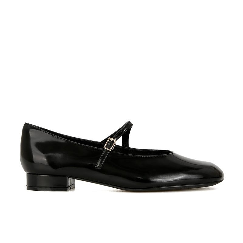 Women's High-grade Patent Buckled Chunky Mary Jane Versatile Women's Fashion Shoes