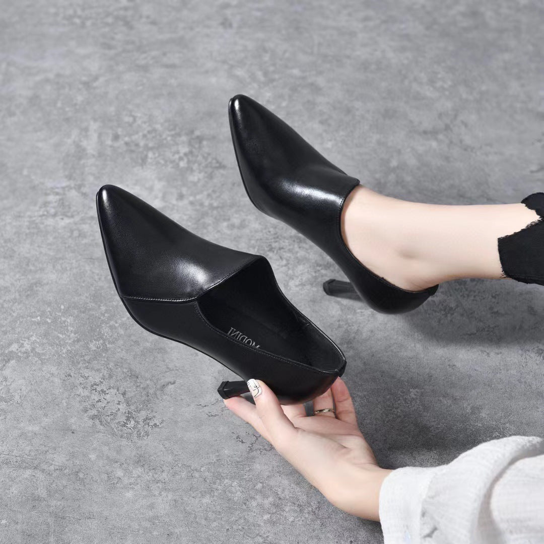 Women's Authentic Elegant Pointed Toe Pumps Deep Mouth Women's Fashion Shoes