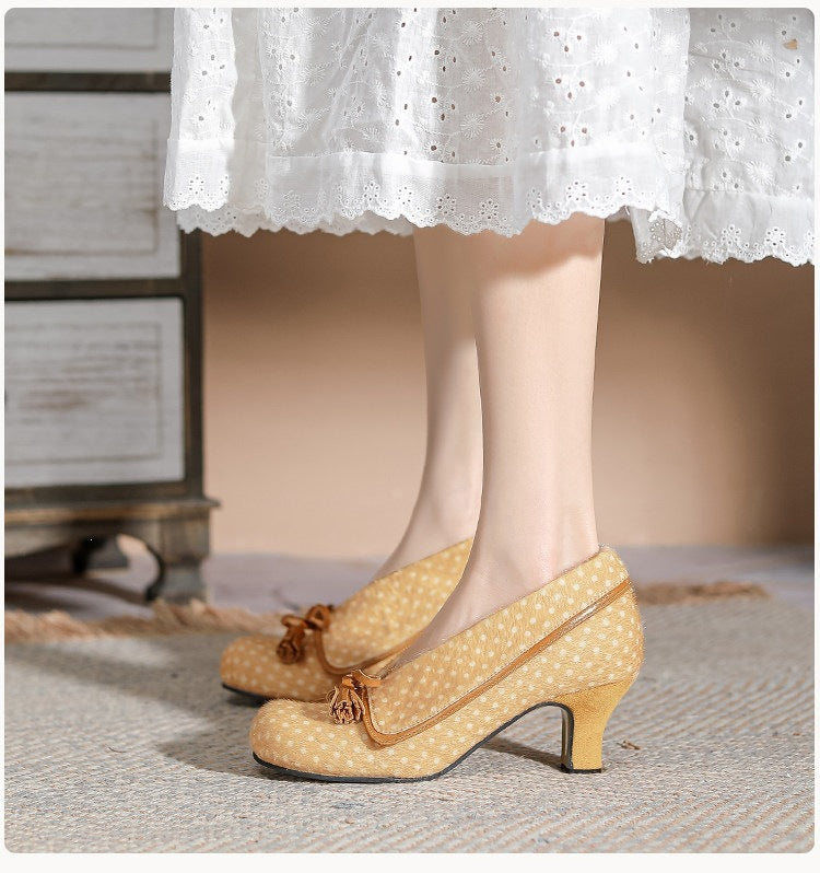 Temperament Not Tired Feet Spring Thick Retro Women's Fashion Shoes