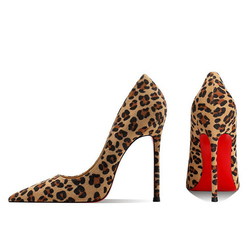 Women's Red Bottom High Elegant Adult Lady Like Woman Style Pointed Women's Fashion Shoes