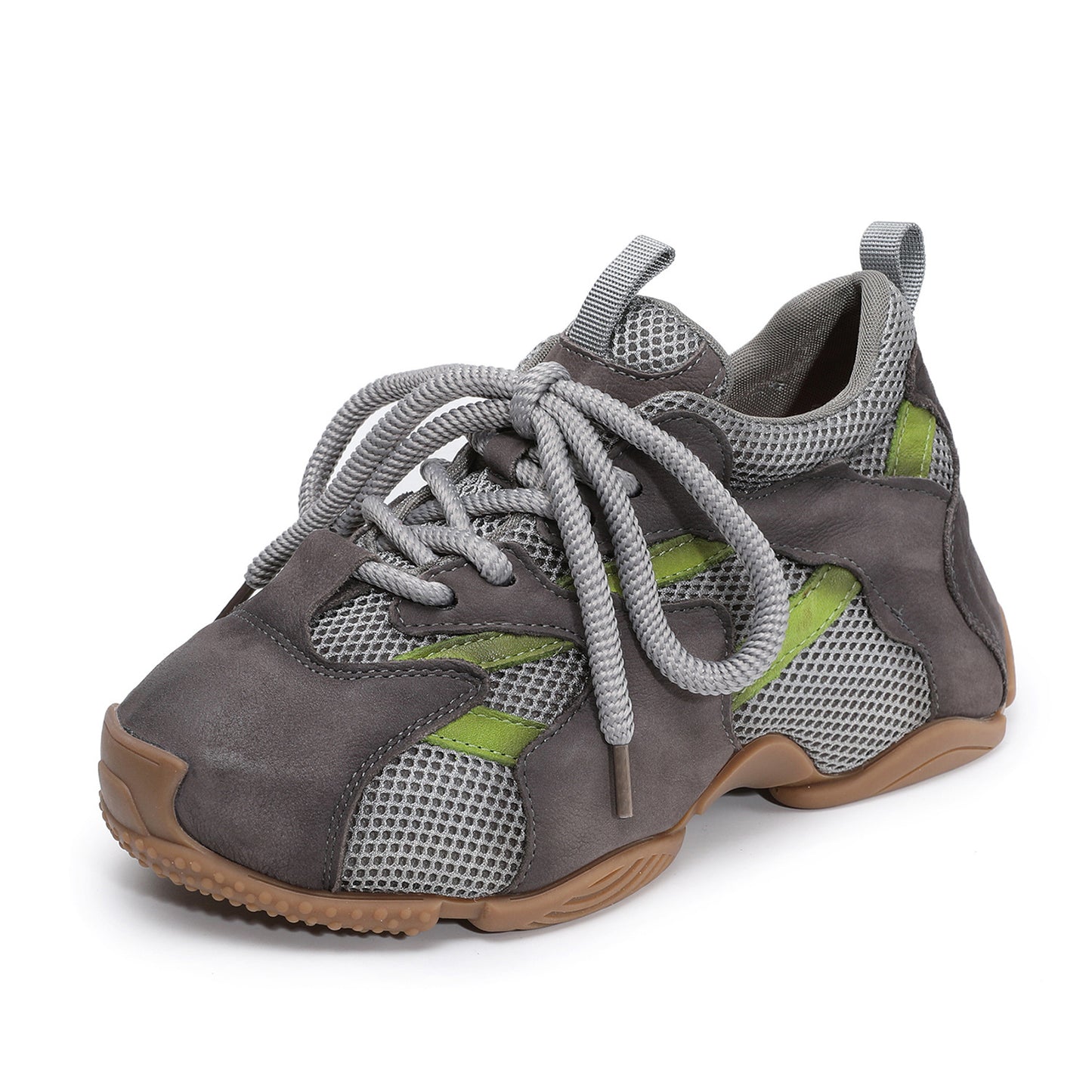 Women's First Layer Contrast Color Dad Spring Mesh Platform Women's Sports Shoes