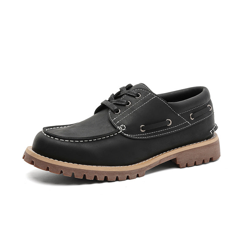 Graceful Autumn British Vintage Worker Business Men's Leather Boots