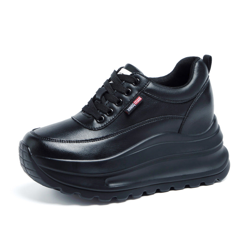 Women's Single-layer Small Platform Thick Bottom Wedge Women's Shoes