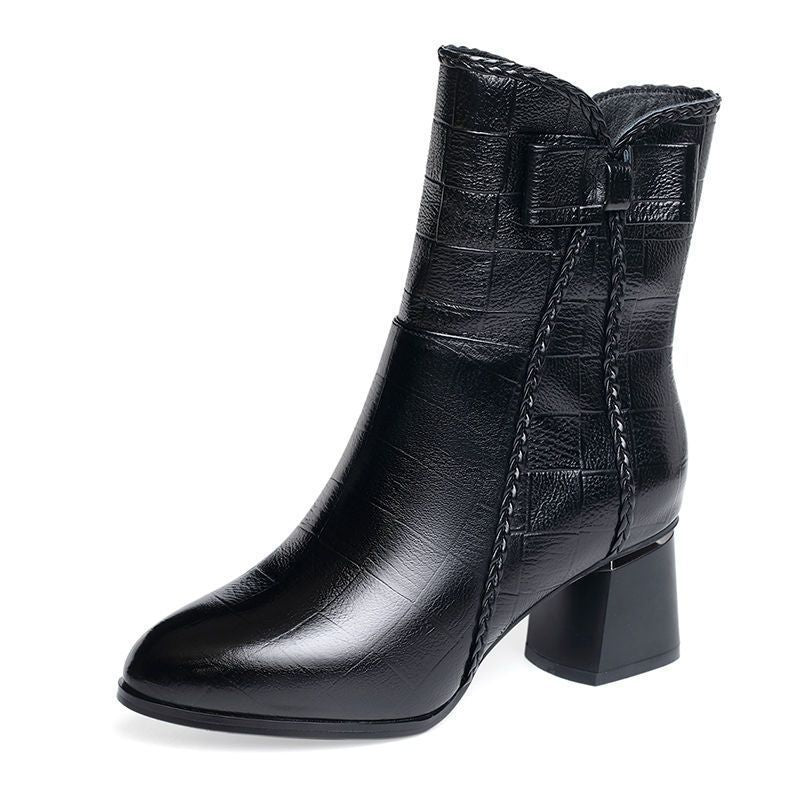 Women's & Men's Real Soft Short For Chunky Martin Veet Padded Western Women's Leather Boots