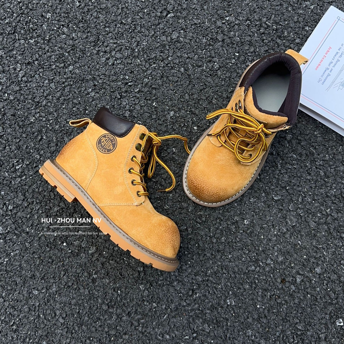 Women's Autumn British Martin Genuine Worker Thick Boots