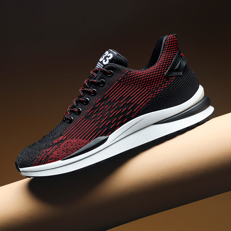 Men's Breathable Lace Up Autumn Blue White Men's Sports Shoes
