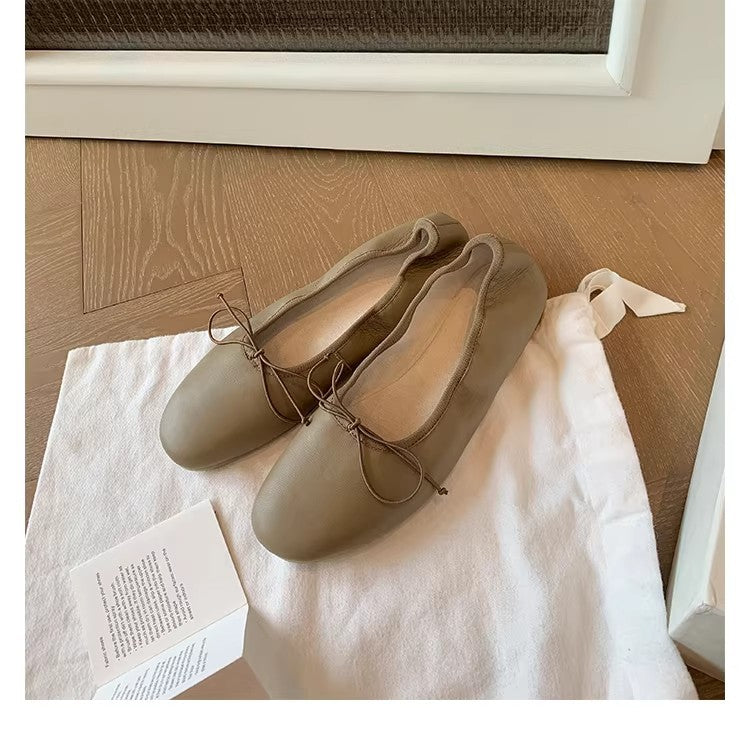 Women's Soft Soled Flats Shallow Mouth Ballet Small Single-layer Women's Fashion Shoes