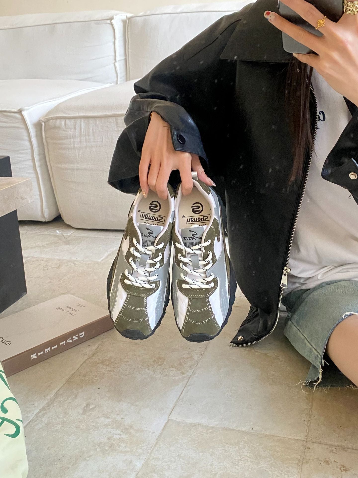Women's Sense Niche Platform German Training Spring Not Tired Feet Outdoor Sports Casual Shoes