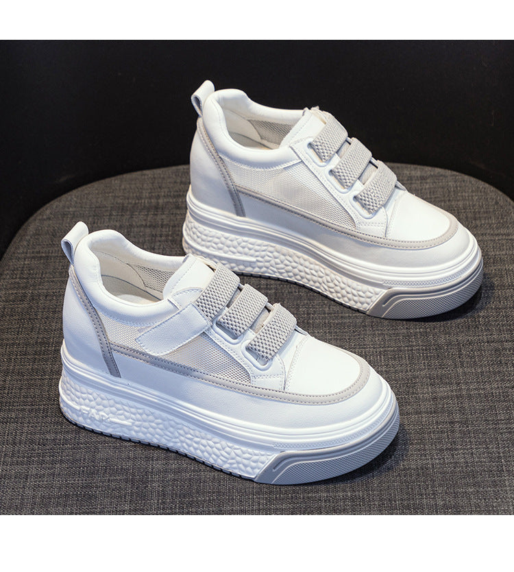 Women's Comfortable Platform Height Increasing Insole Magic Sneakers