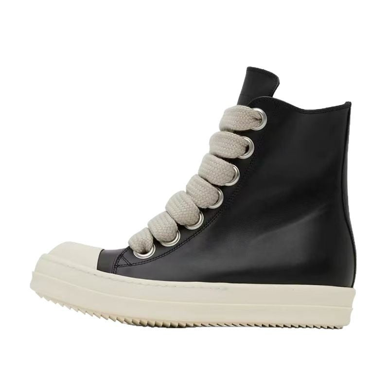 Women's & Men's Board Thick Shoelace Sports Leisure Calf Female Couple Boots