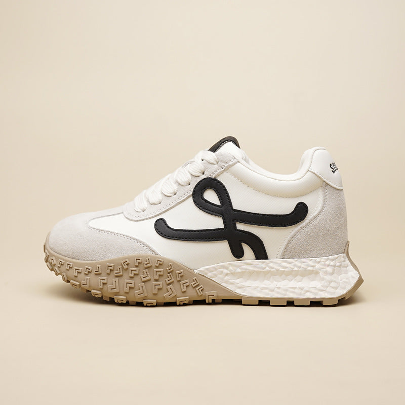 Women's Height Increasing Insole German Training Spring Versatile Thick-soled Sports Casual Shoes