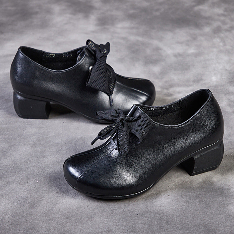 Women's Up Chunky Soft Bottom First Layer Heels