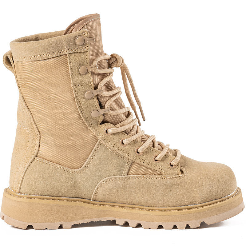 Men's Thickened Breathable Zipper Combat Desert Mountaineering Boots