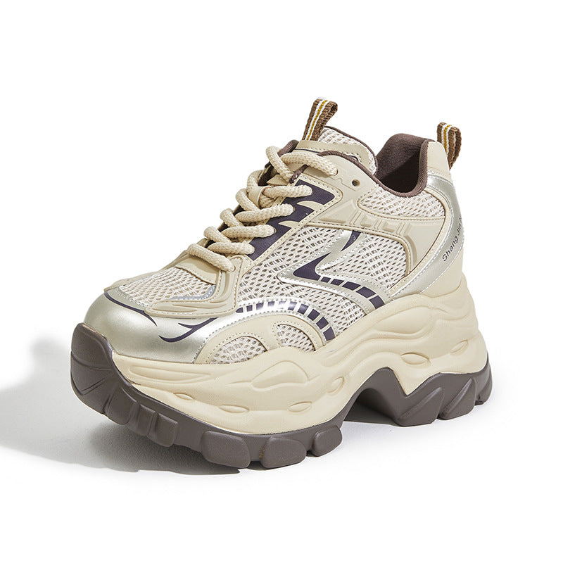 Women's Platform Dad Spring Small Height Increasing Women's Sports Shoes