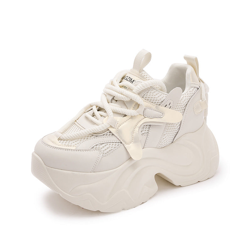 Women's Platform Dad Spring Breathable Versatile Small Height Increasing Women's Shoes
