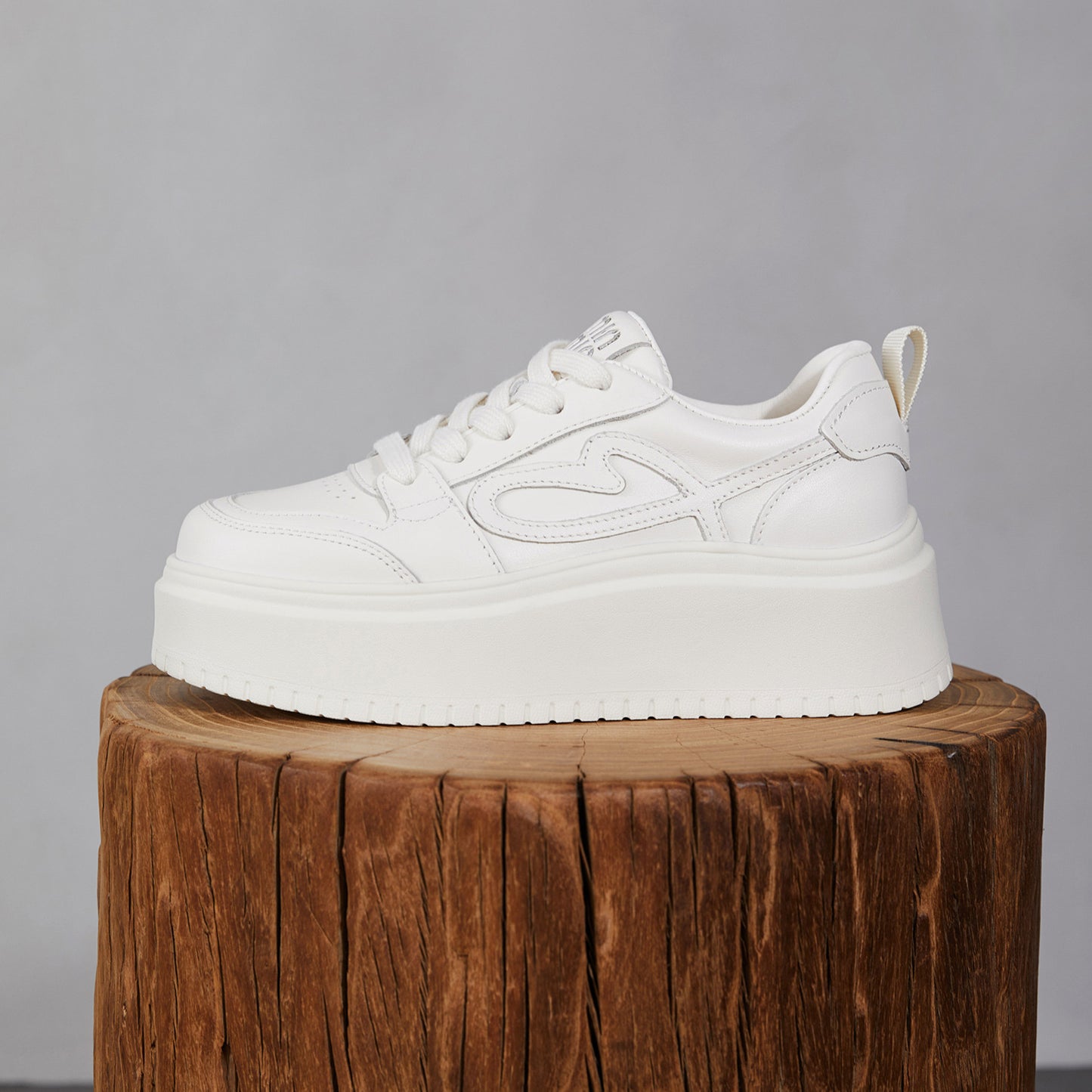 Women's Genuine Platform White Heightened Korean Style Lace Women's Casual Shoes