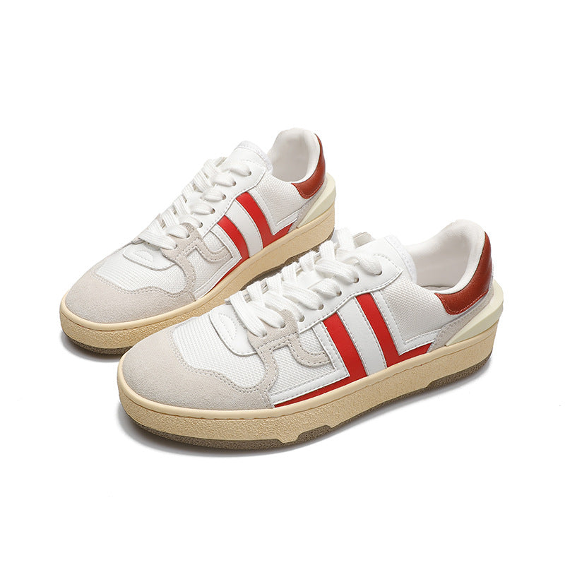Women's German Training White Platform Sports Breathable Casual Shoes