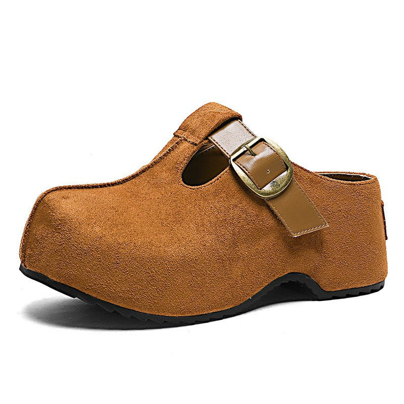 Women's Mori Style Height Increasing Insole Retro Platform Closed Toe Women's Sports Shoes