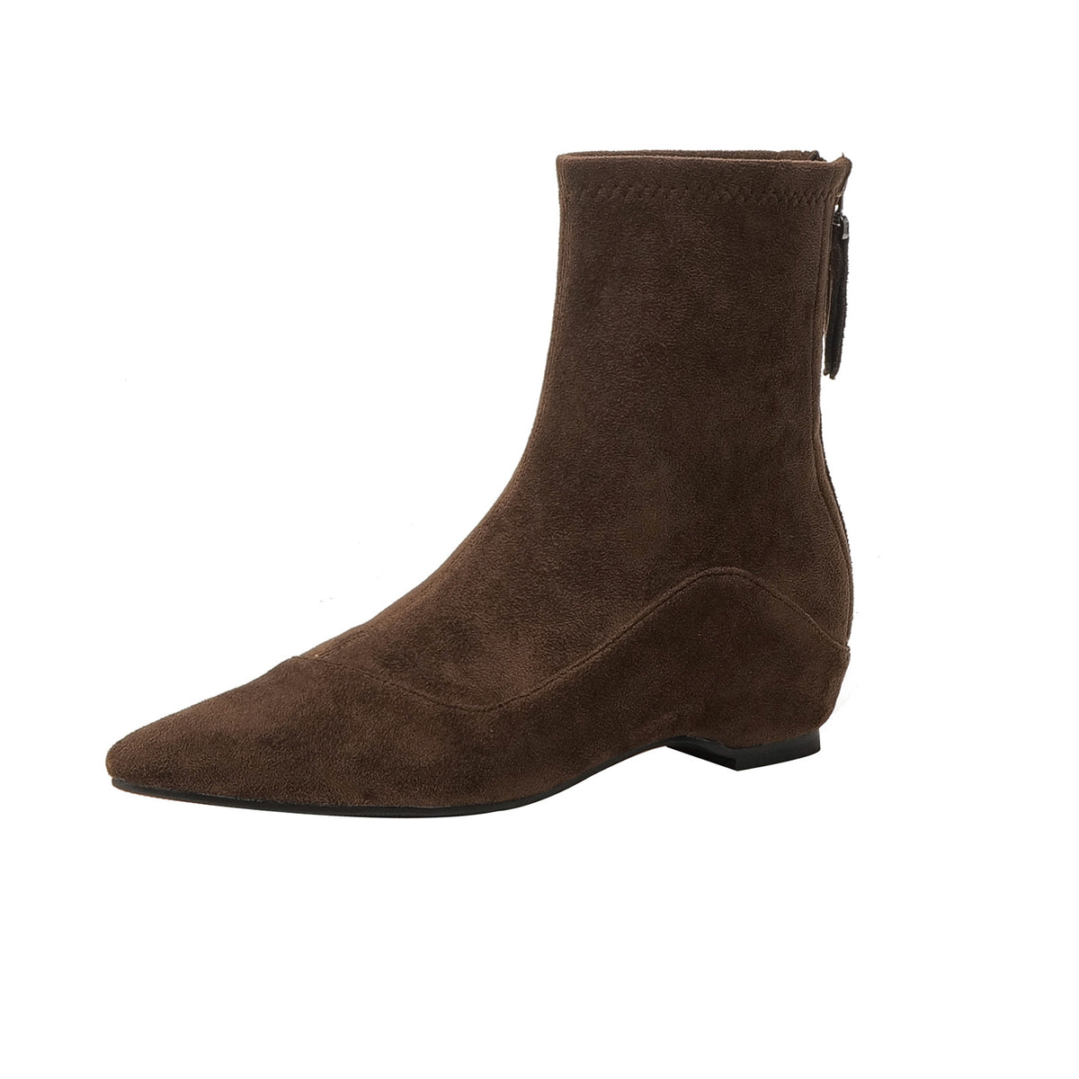 Women's Artistic Vintage Suede Booties Fleece-lined With Women's Leather Boots