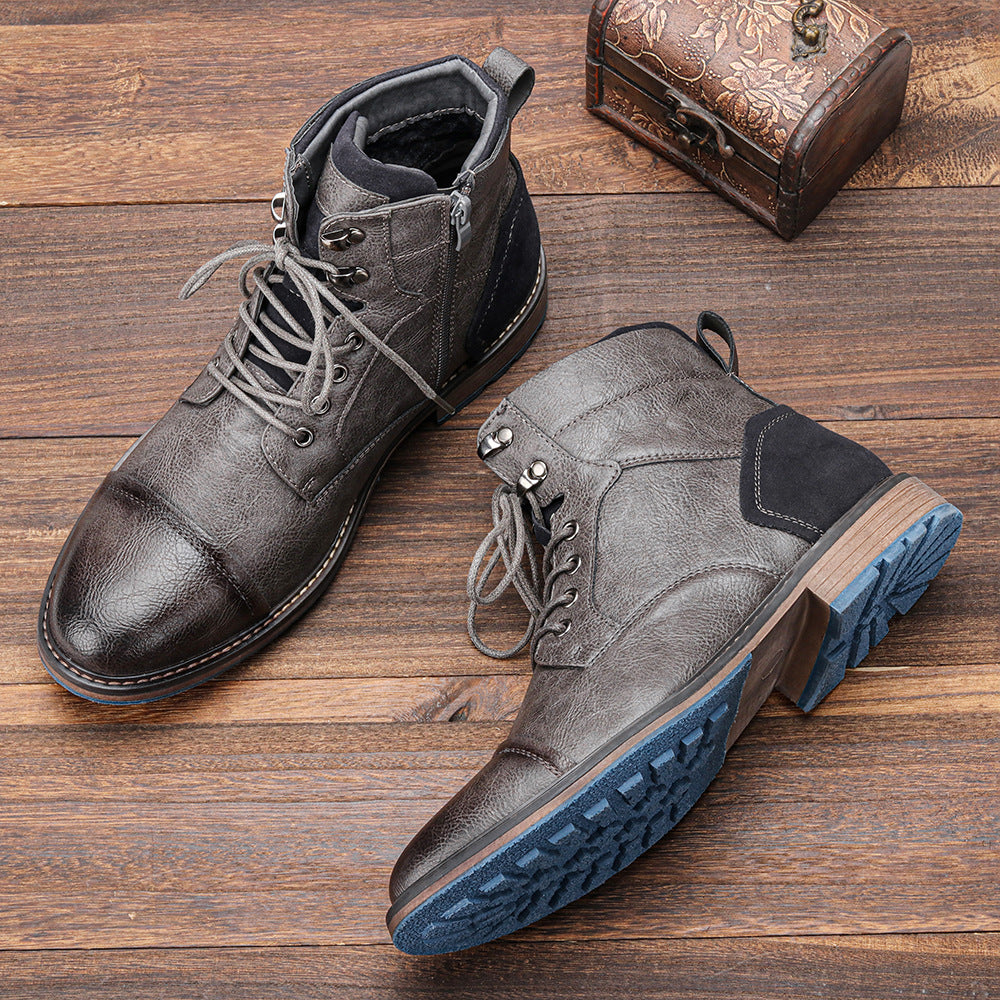 Men's Plus Size Single Fashion Ankle Martin Boots