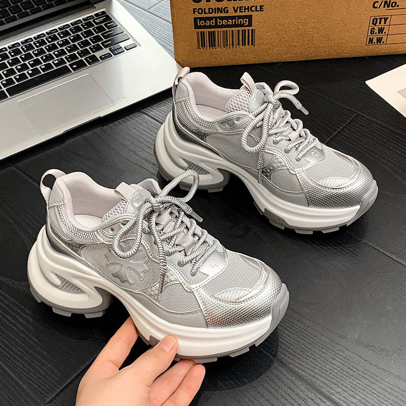 Women's Raise The Bottom Dad Spring Mesh Breathable Sneakers