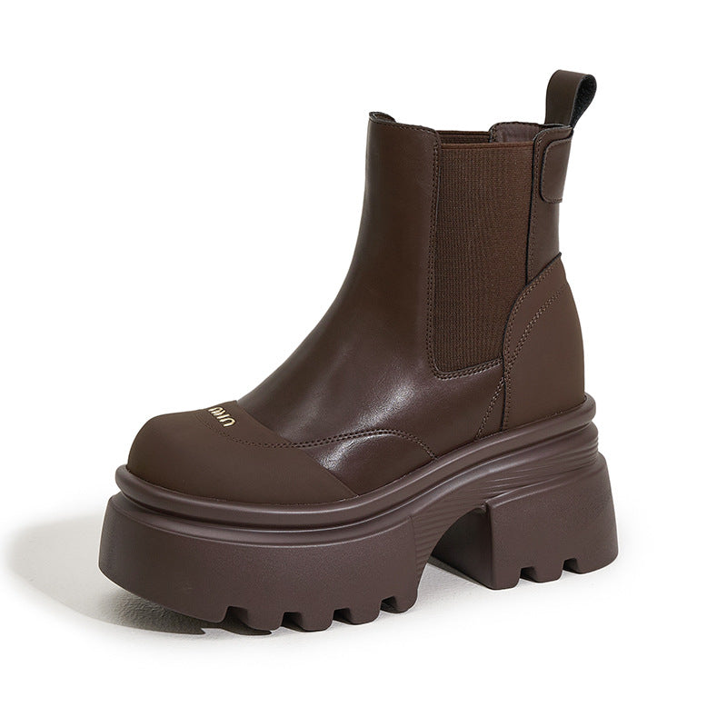 Women's Pipe Height Increasing Insole Thick Bottom Men's Shoes