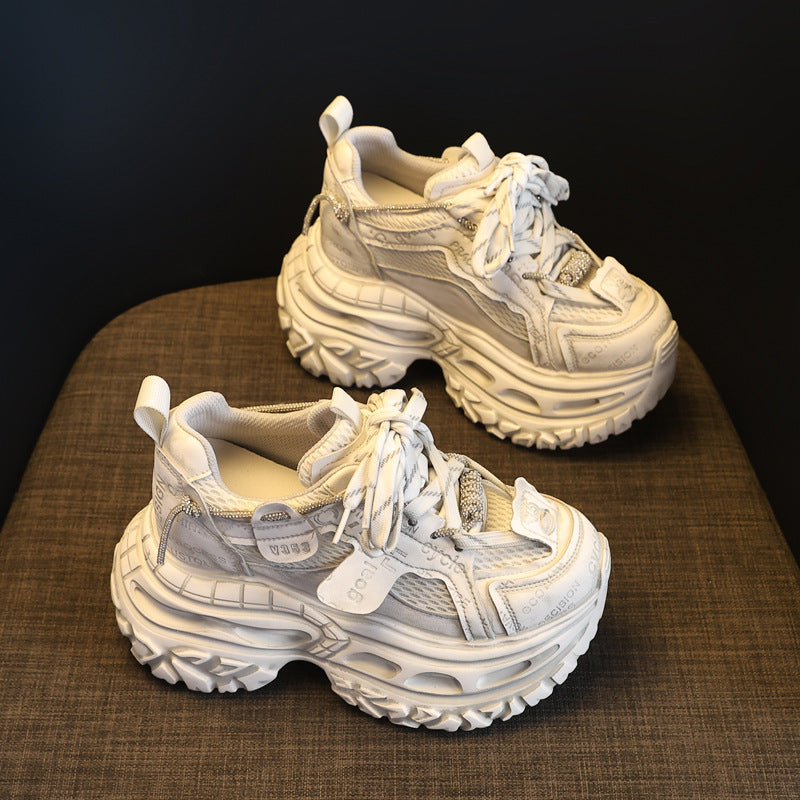 Bottom Height Increasing Insole Dad Female Sports Casual Shoes