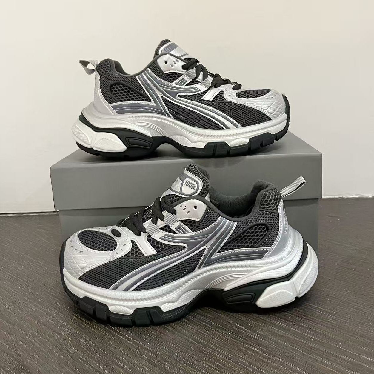 Women's Genuine Clunky Warm Breathable Fashion Leisure Women's Sports Shoes