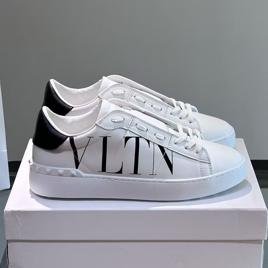 Men's Rivet White Genuine Fashion Trendy Couple Men's Sports Shoes