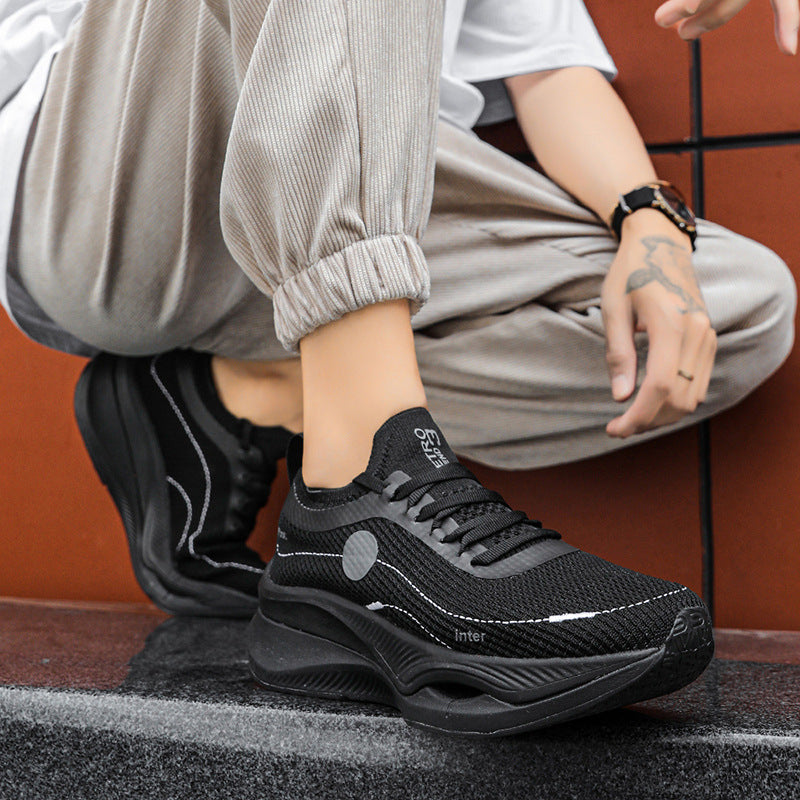 Men's Fly Woven Mesh Breathable Couple Light Fashion Trendy Women's Sports Shoes