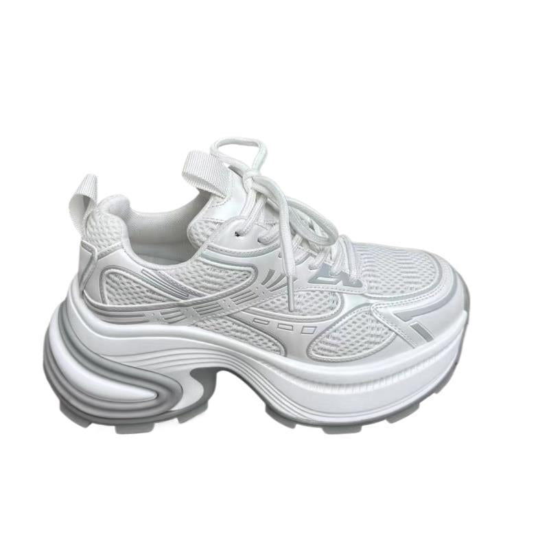 Women's Dad Trendy Spring Platform Muffin Small Mesh Women's Casual Shoes