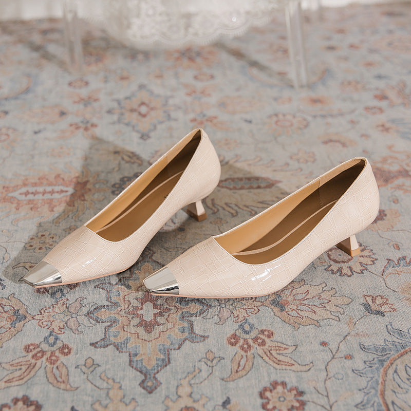 Women's Toe Cap High Stylish Low Commuter Four Women's Shoes