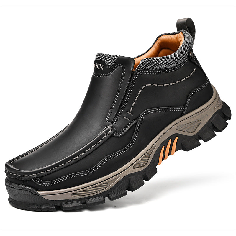 Elegant Classy Slouchy Men's Outdoor Urban Men's Leather Boots
