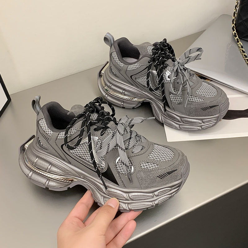 Women's Paris Dad Platform Lightweight Sier Slimming Women's Sports Shoes