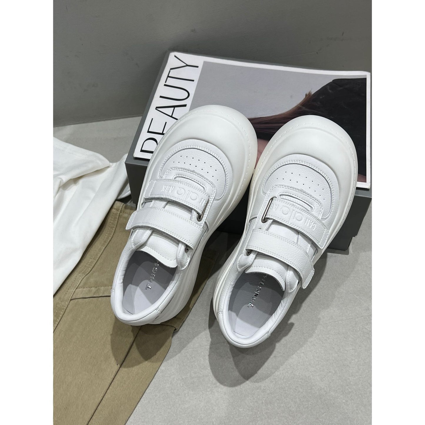 Women's Spring Velcro Thick Sole Increased Comfort Sports Casual Shoes