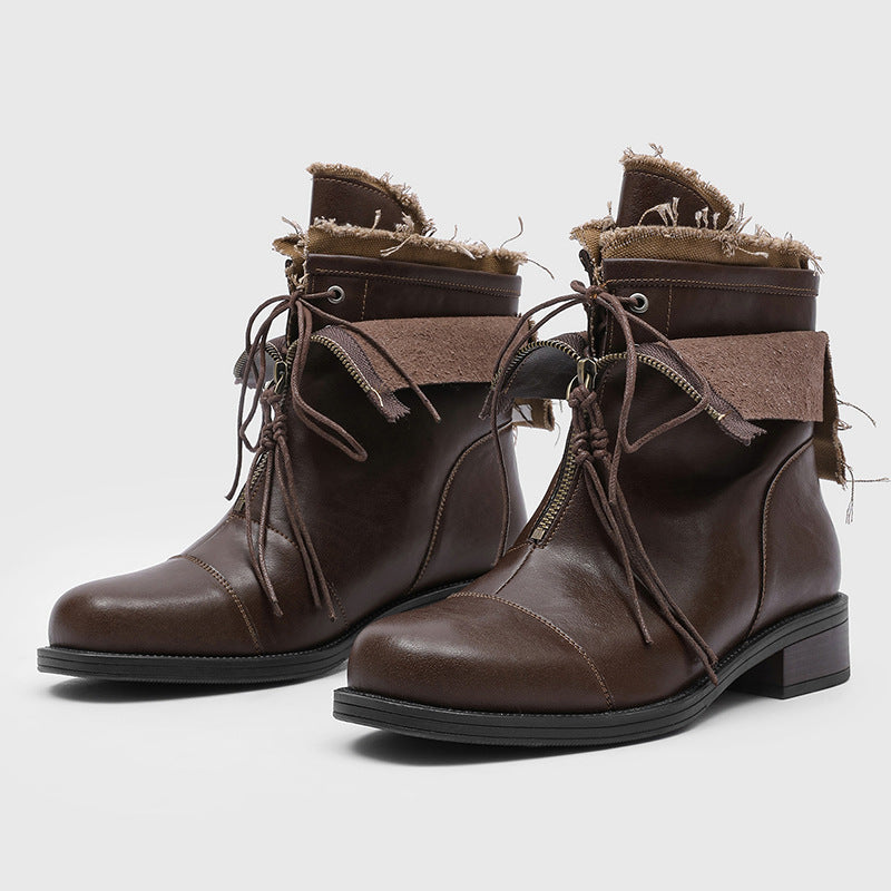 Men's Outdoor Advanced Wandering Nomadic Style Thick Men's Martin Boots