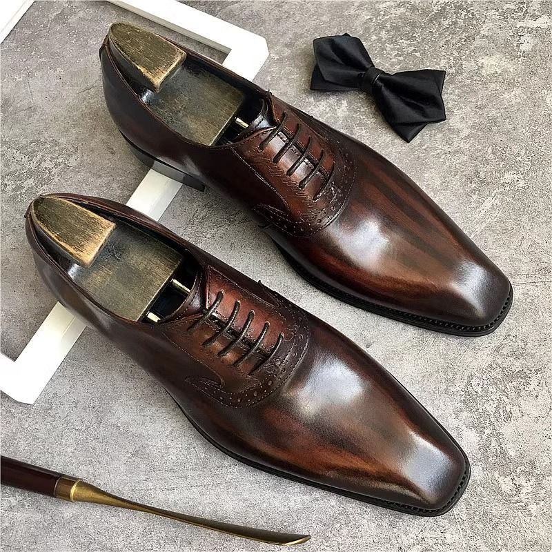 Men's Oxford British Wedding Summer Business Formal Wear Pointed Men's Shoes