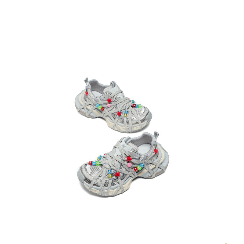 Women's Paris Candy Spider Strap Dad Breathable Women's Sports Shoes