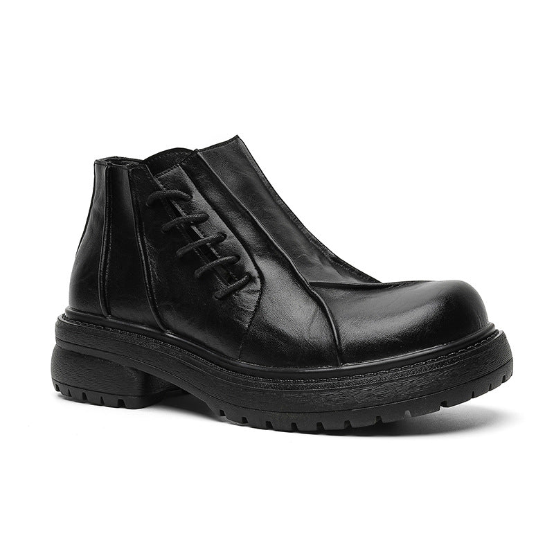 Men's Head Chelsea Trendy British Style Height Increasing Men's Martin Boots