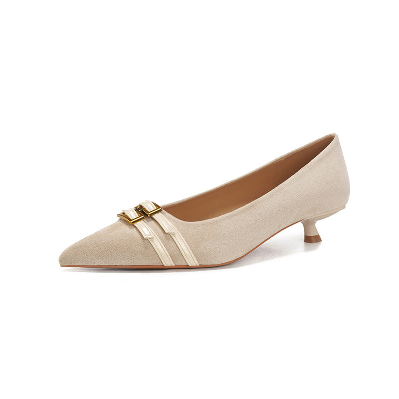 Thin Heeled Female Not Tired Feet French Professional Women's Fashion Shoes