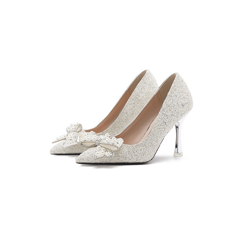 Bridesmaid High Main Wedding Dress Small Size Heels