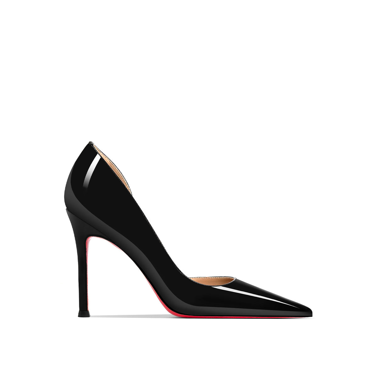 Women's Side Empty High Stiletto Temperament Pointed Toe Heels