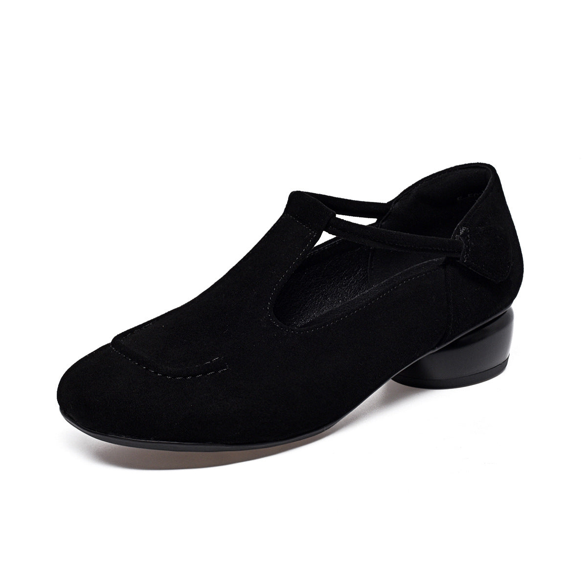 Women's Thick Low Deep Mouth Pumps Round Head Not Tired Feet Women's Casual Shoes