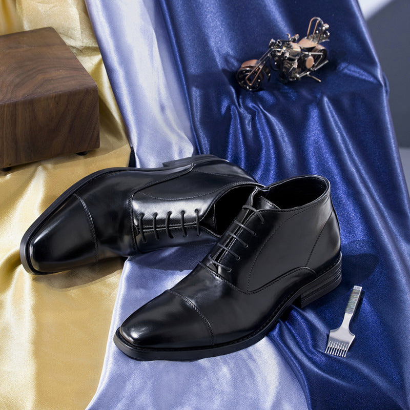 Men's Plus Size Martin Low-cut Business Formal Wear Chelsea Men's Leather Boots