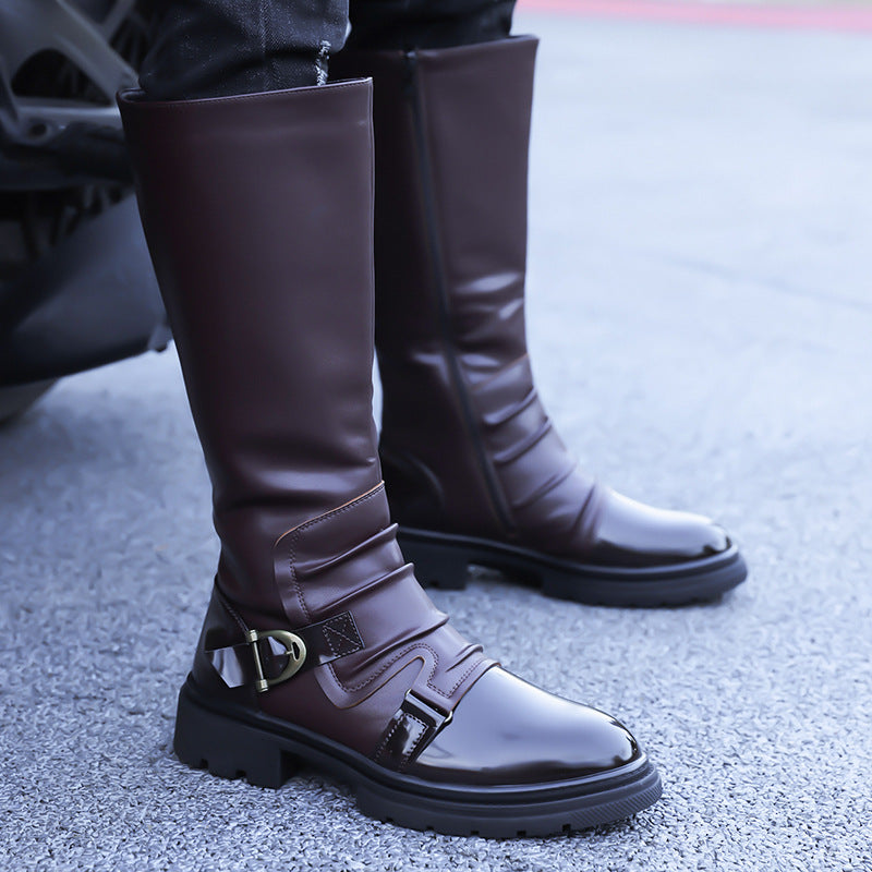 Men's Riding Trendy British Thick-soled Korean Style Worker Men's Martin Boots