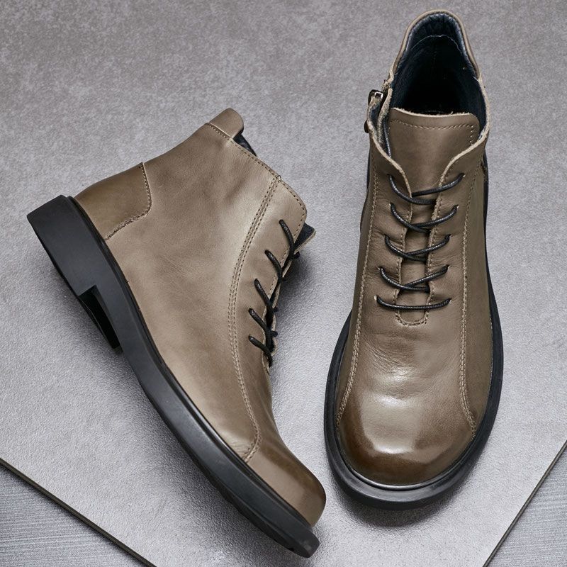 Men's High Top Wild Round Toe Outdoor Veet Boots